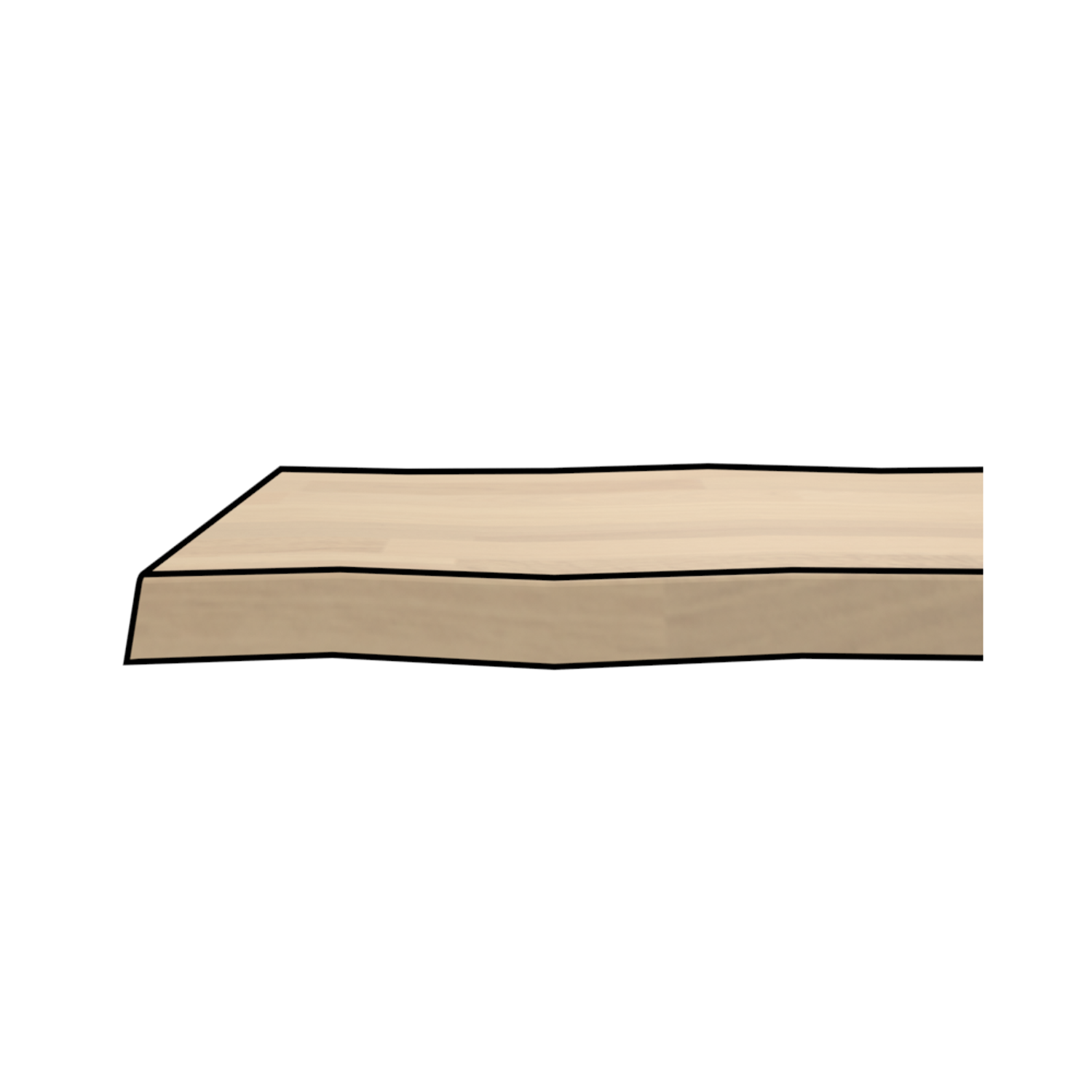 CNC-boomstamrand 2 zijdes