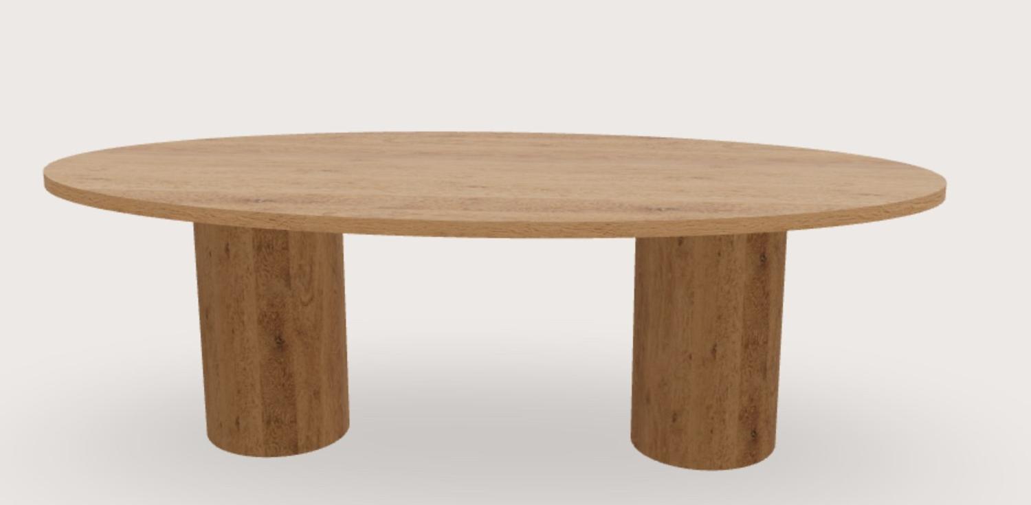 Ronde poot Ø 300mm met ovaal blad